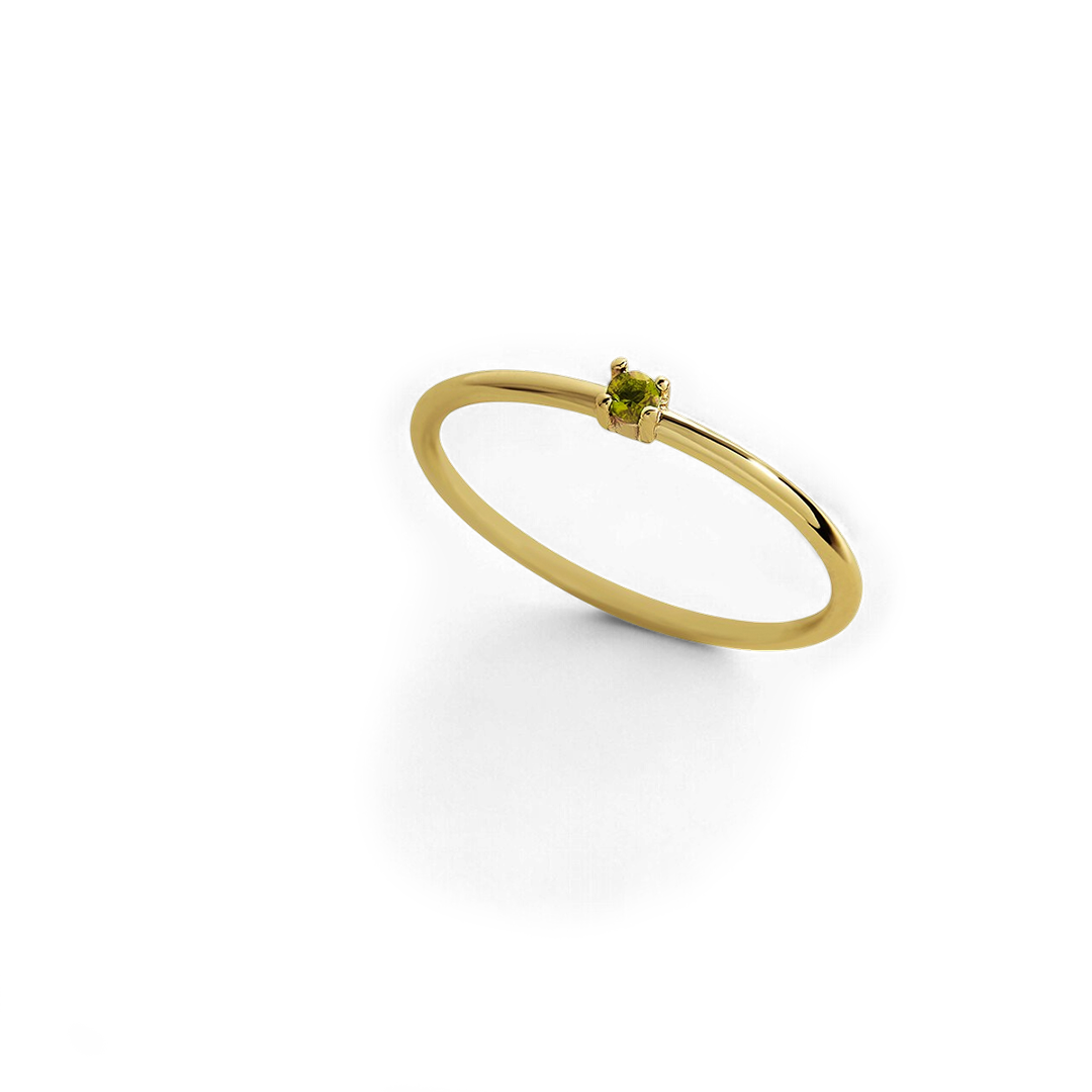 Super Dainty Birthstone Stacking Ring