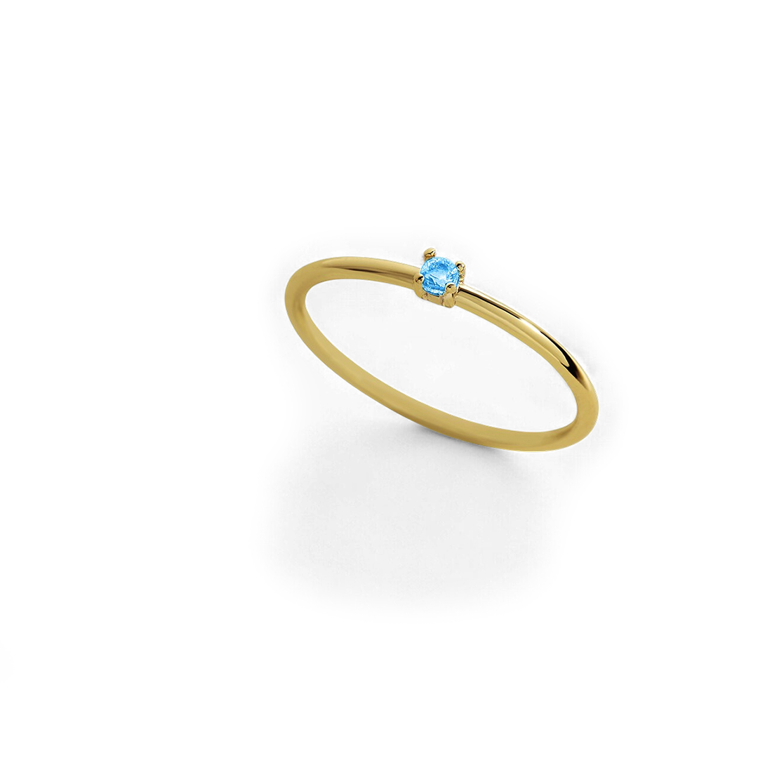 Super Dainty Birthstone Stacking Ring