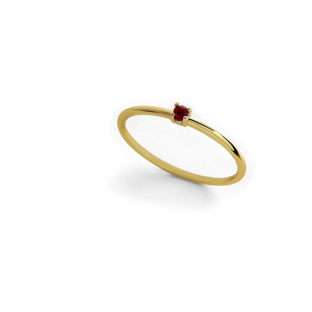Super Dainty Birthstone Stacking Ring