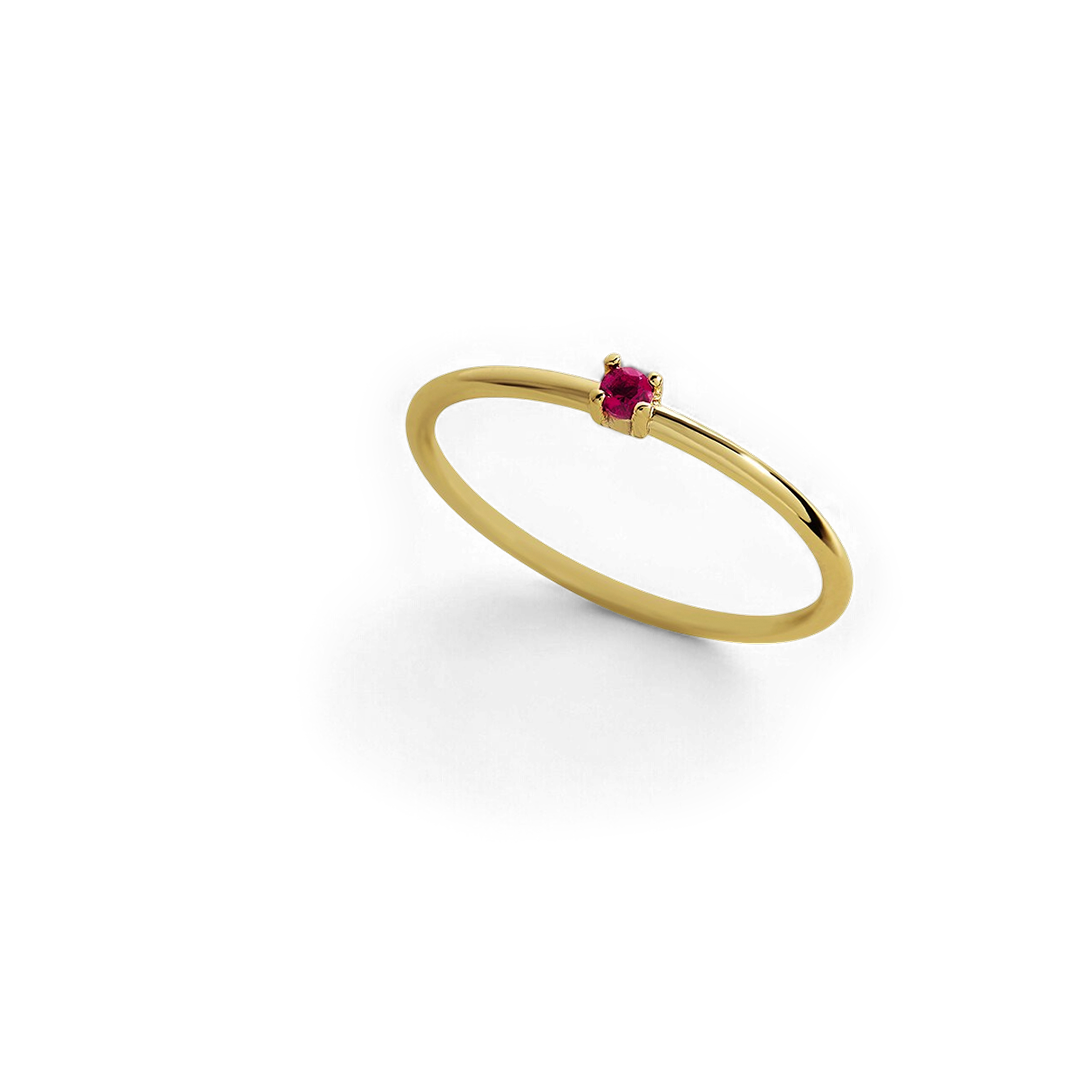 Super Dainty Birthstone Stacking Ring