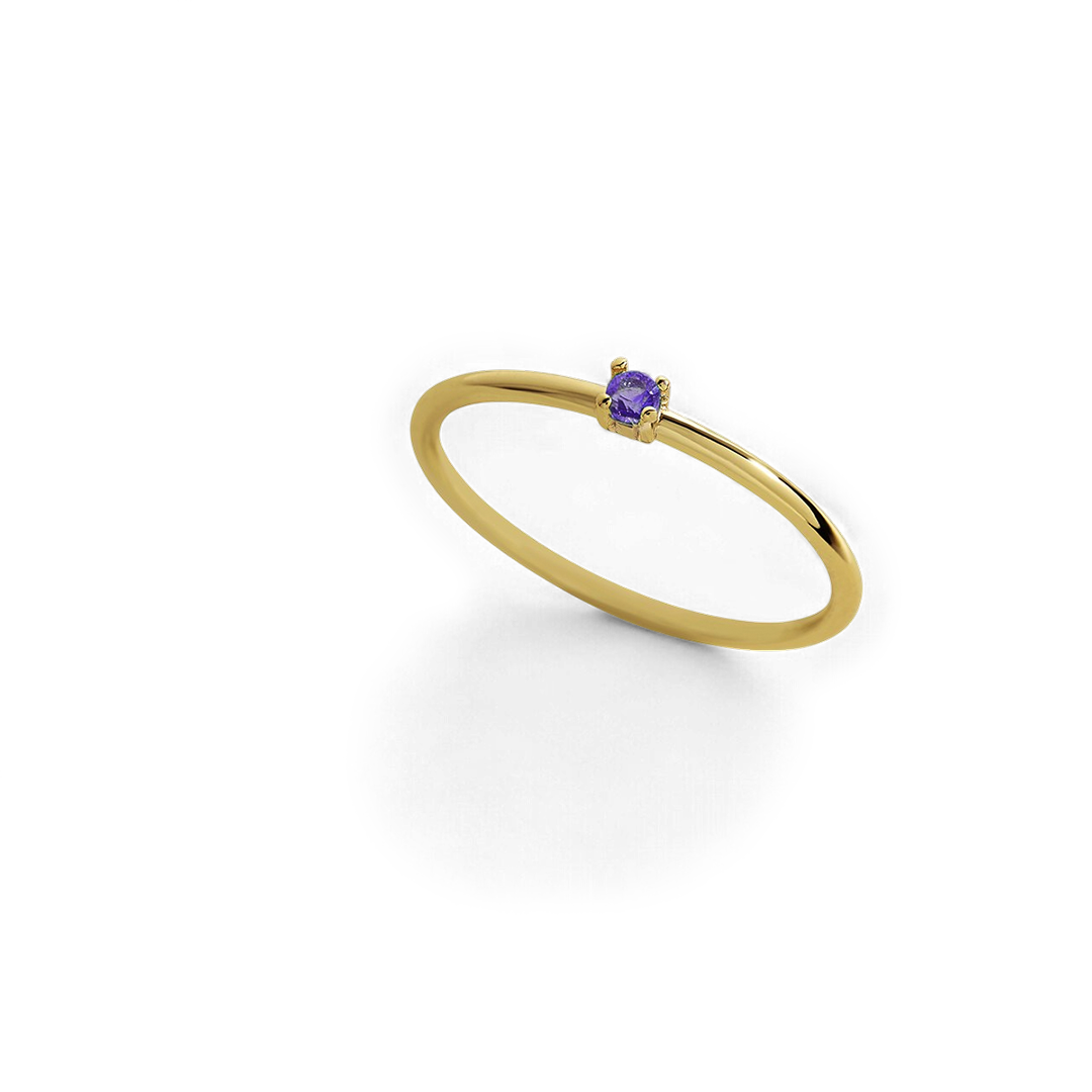 Super Dainty Birthstone Stacking Ring