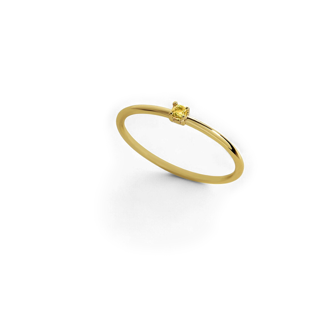 Super Dainty Birthstone Stacking Ring
