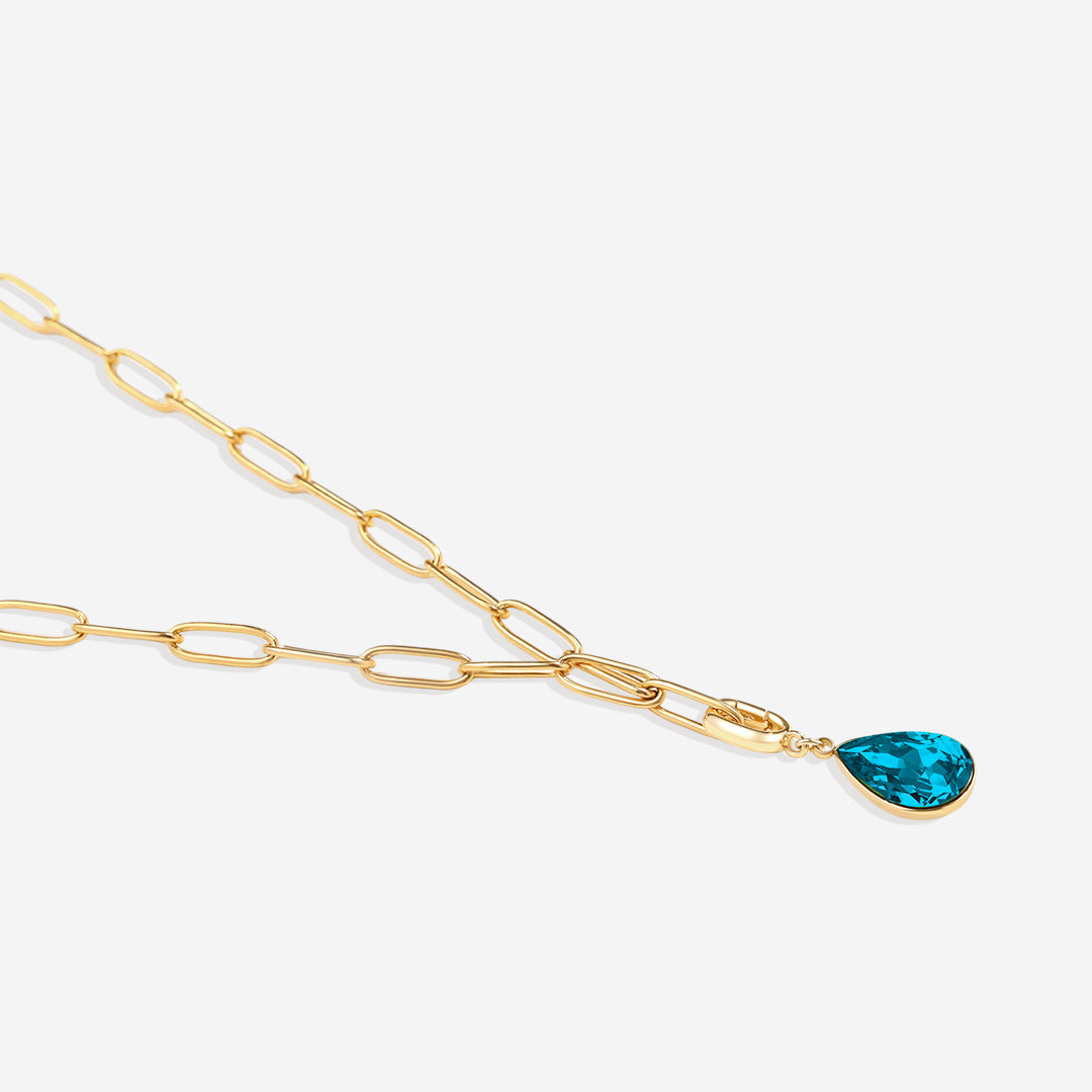 Teardrop Birthstone Charm