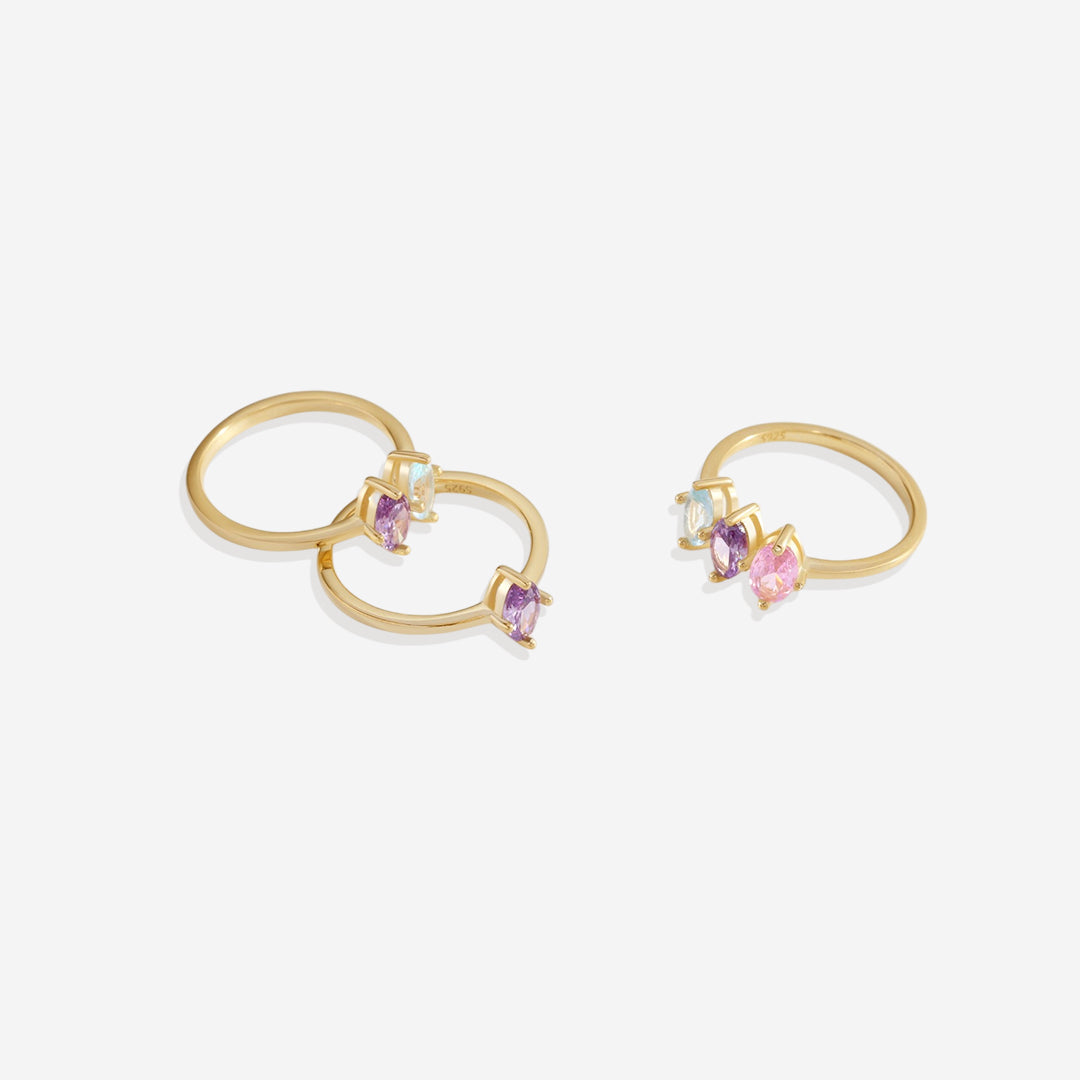 Birthstone Marquis-Cut Ring