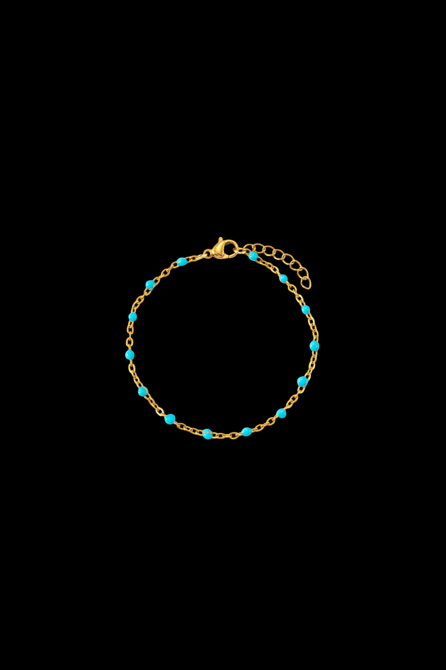 Turquoise Beaded Station Bracelet