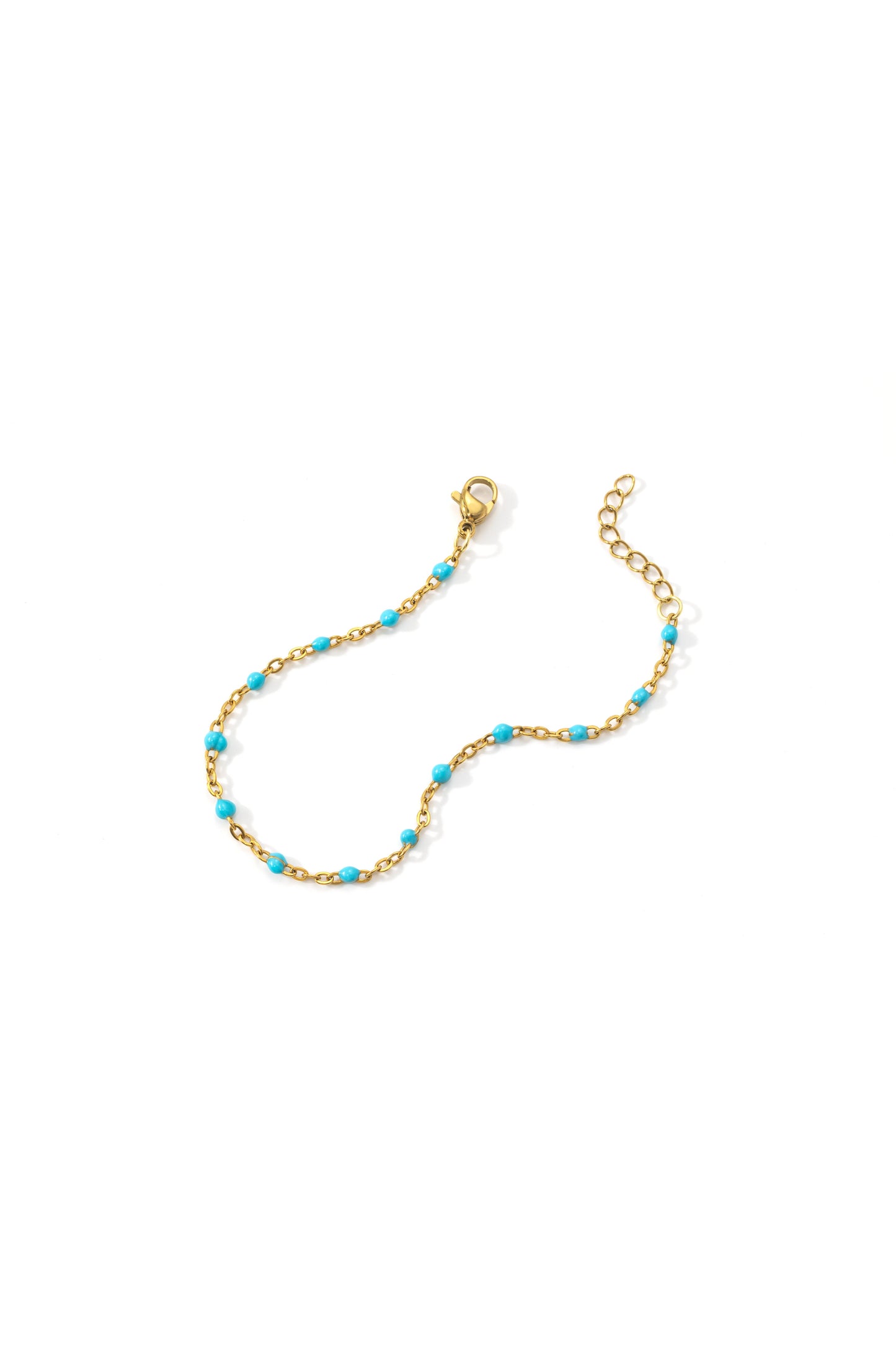 Turquoise Beaded Station Bracelet