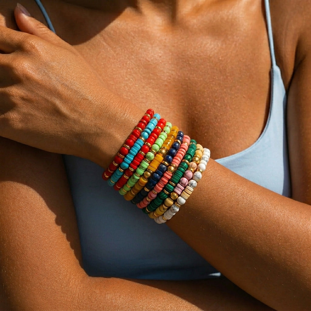 Stacking Birthstone Beaded Bracelet