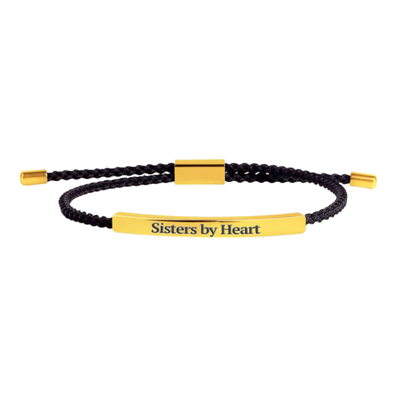 Not Sisters By Blood But Sisters By Heart Inspire Bracelet