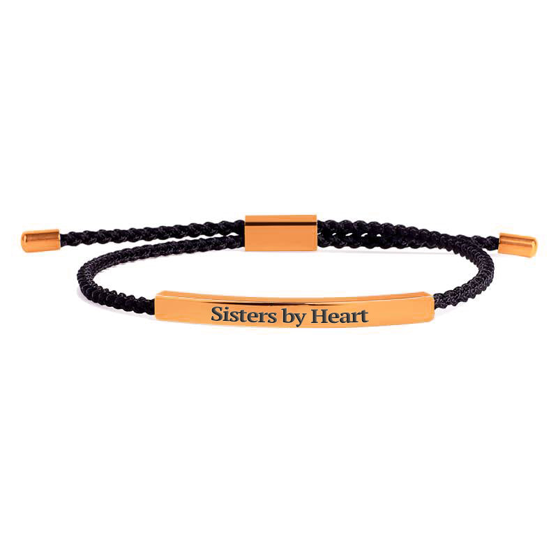 Not Sisters By Blood But Sisters By Heart Inspire Bracelet
