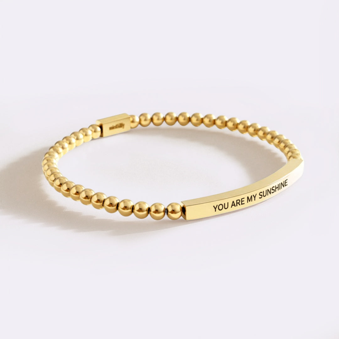You Are My Sunshine Beaded Inspire Bracelet