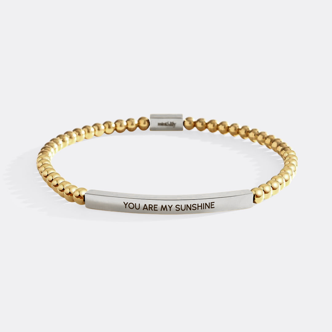 You Are My Sunshine Beaded Inspire Bracelet