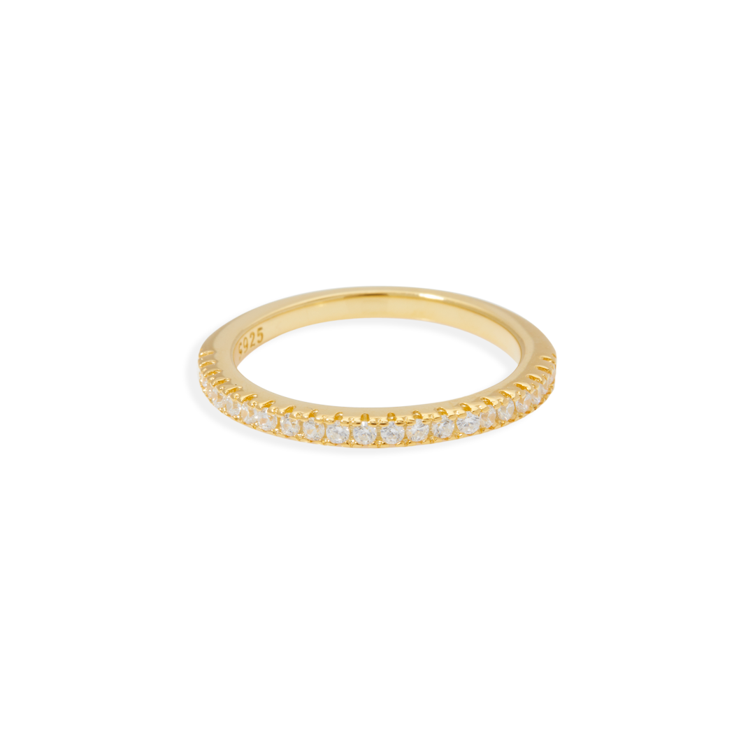 Micro Pavé Eternity Stacking Ring