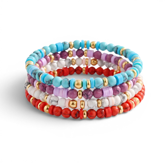 Stacking Birthstone Beaded Bracelet
