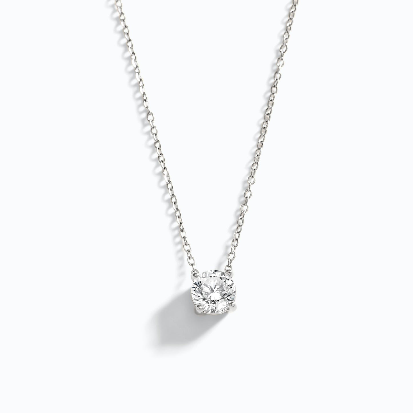 Dainty Solitaire Pendant Necklace