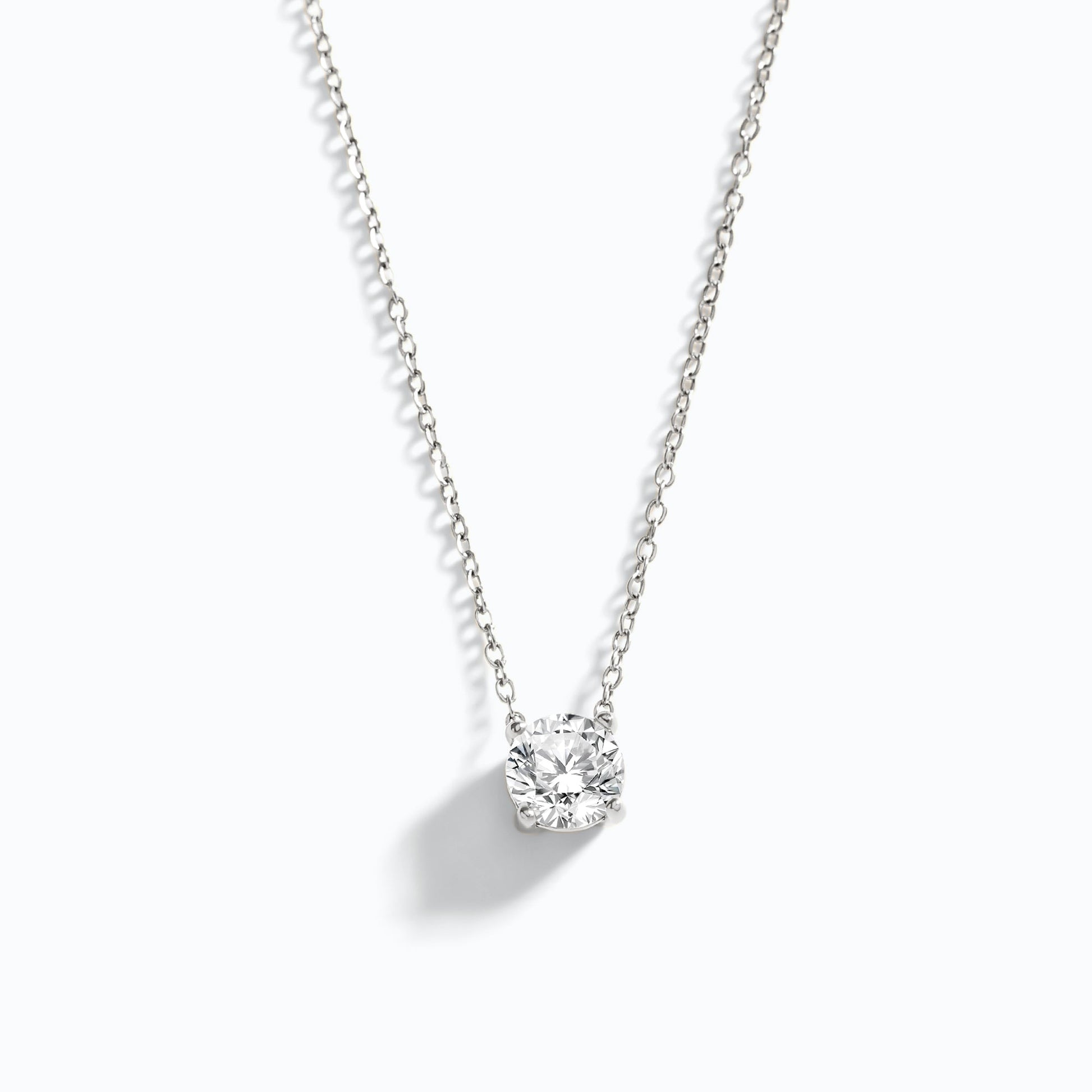 Dainty Solitaire Pendant Necklace
