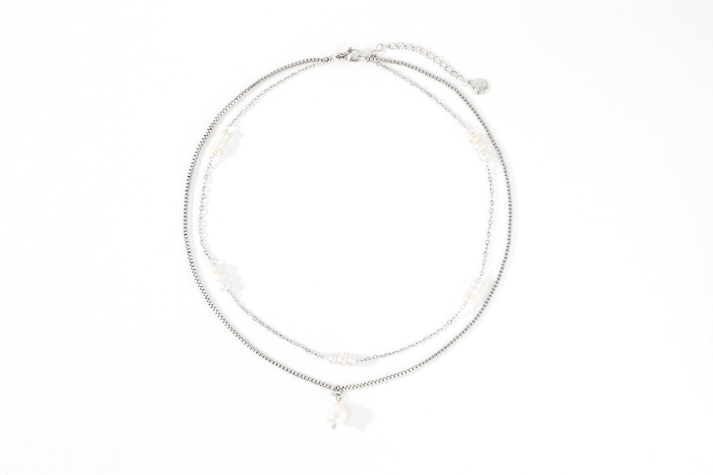 Dainty Layered Pearl Necklace