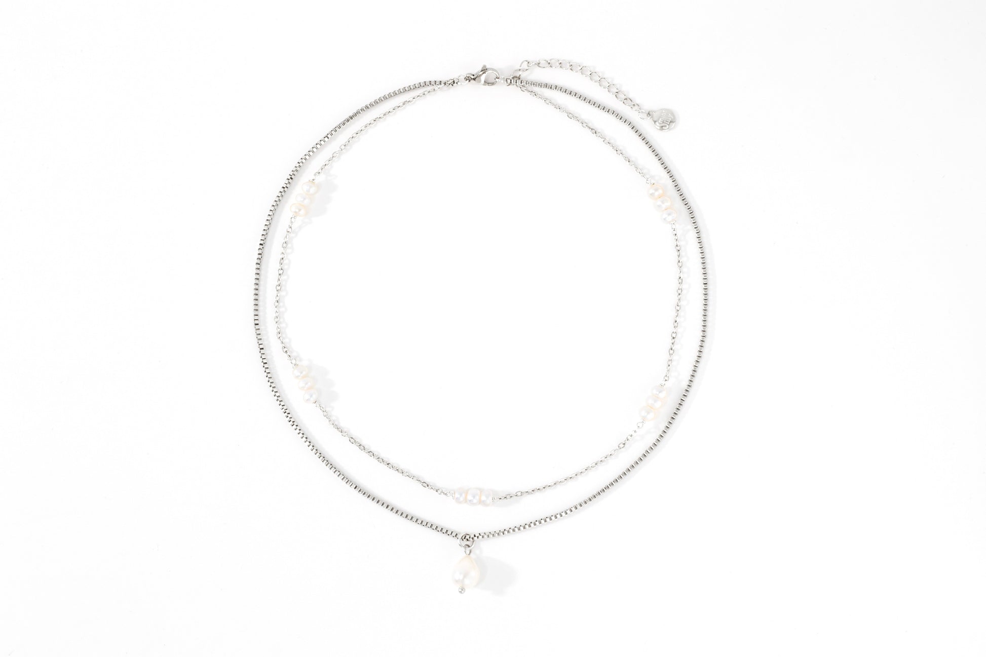 Dainty Layered Pearl Necklace
