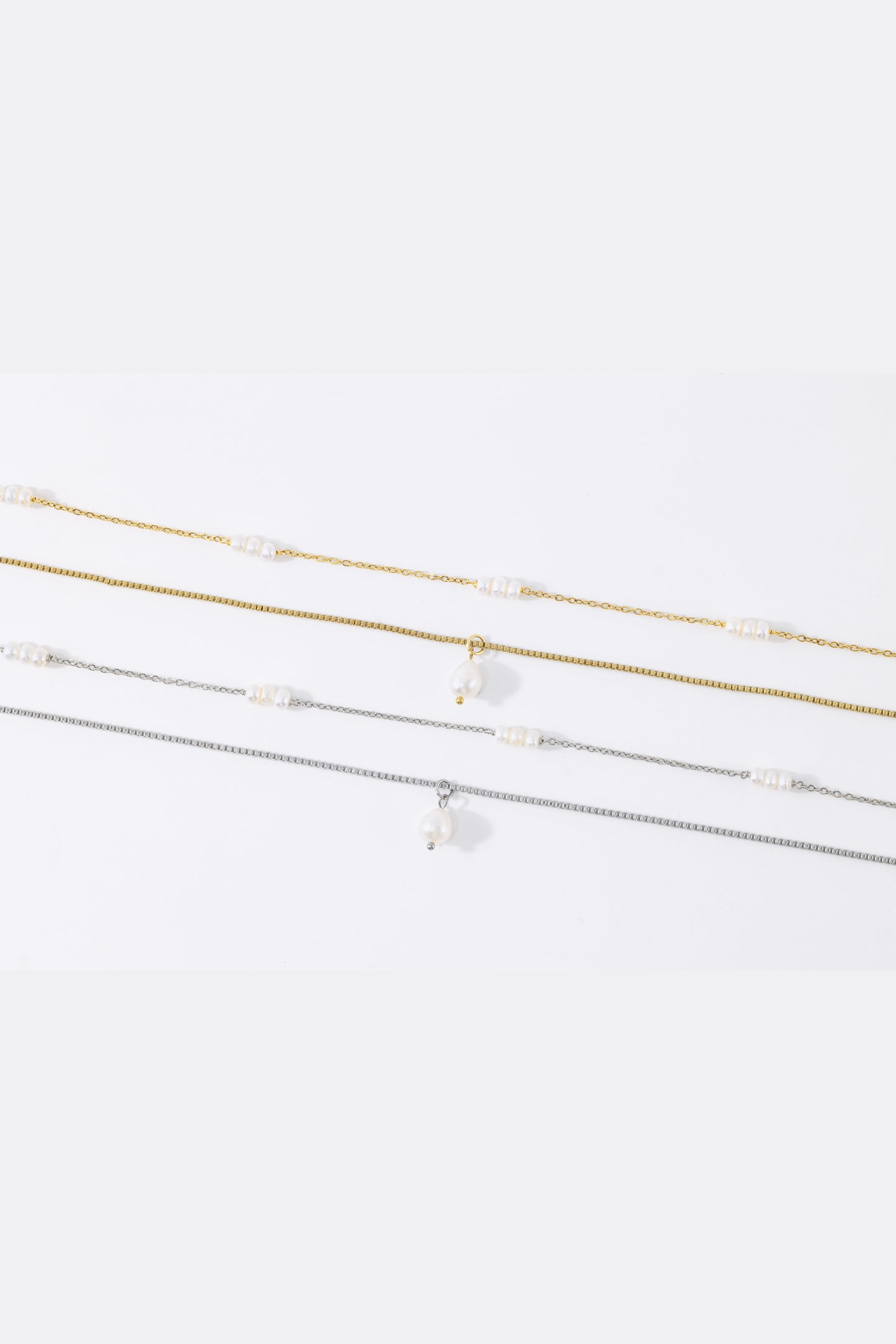 Dainty Layered Pearl Necklace