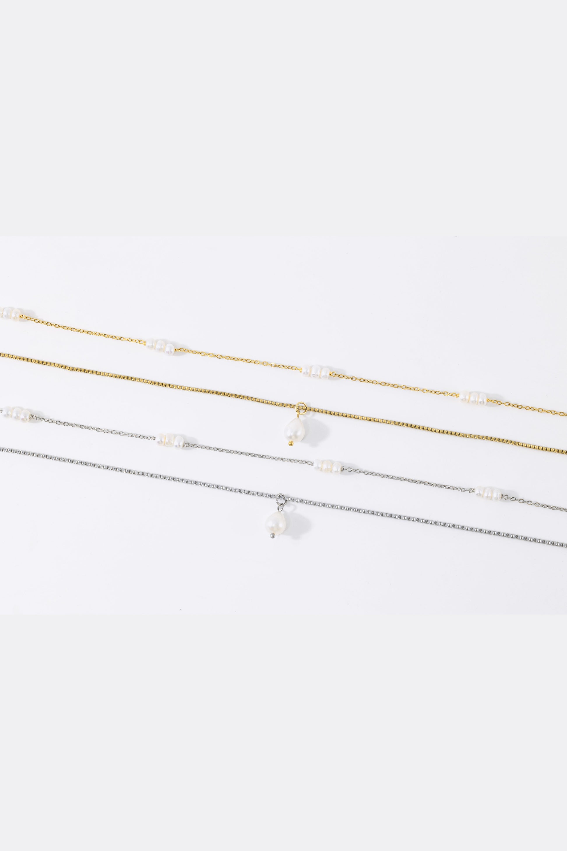 Dainty Layered Pearl Necklace