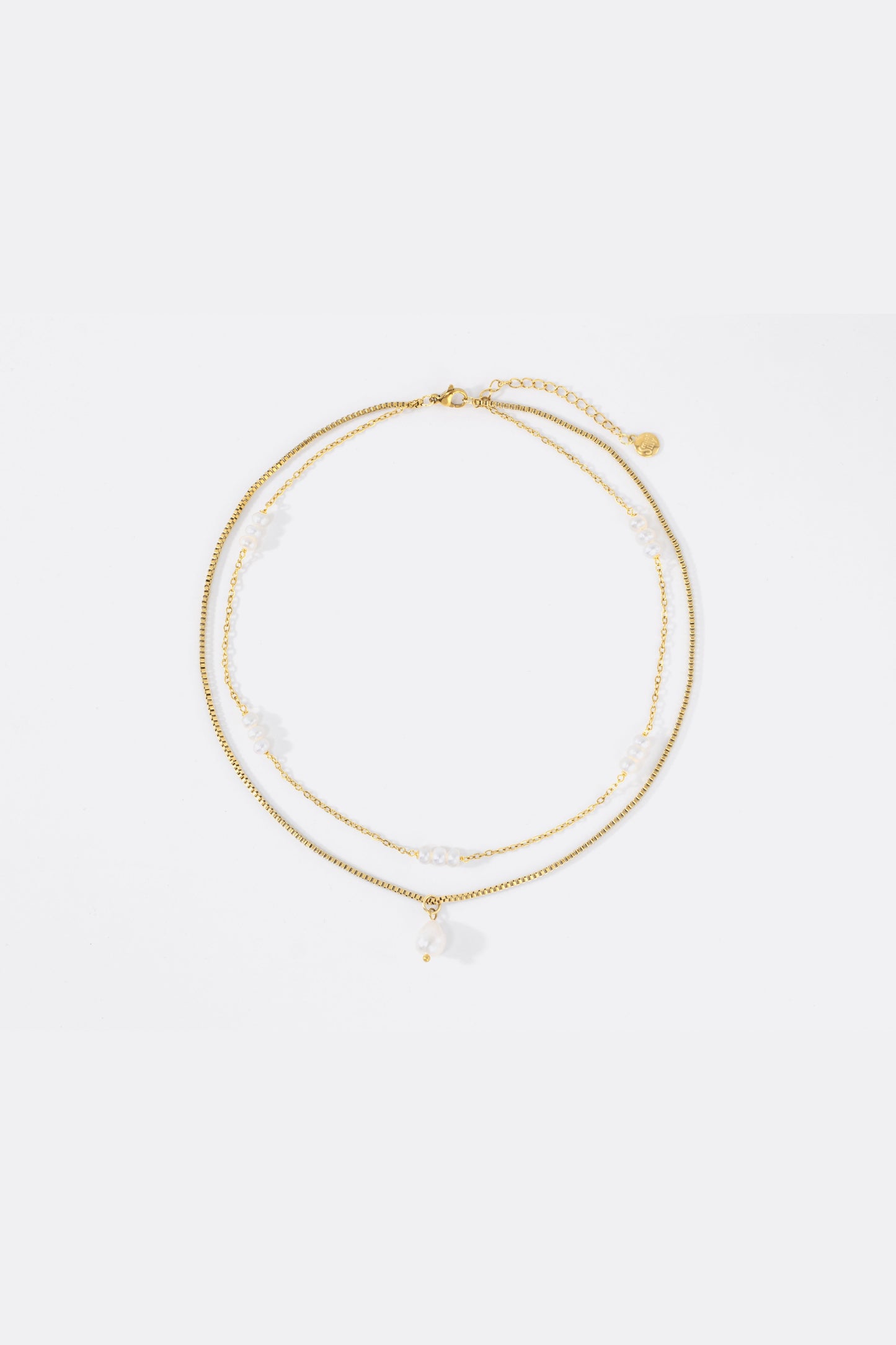 Dainty Layered Pearl Necklace
