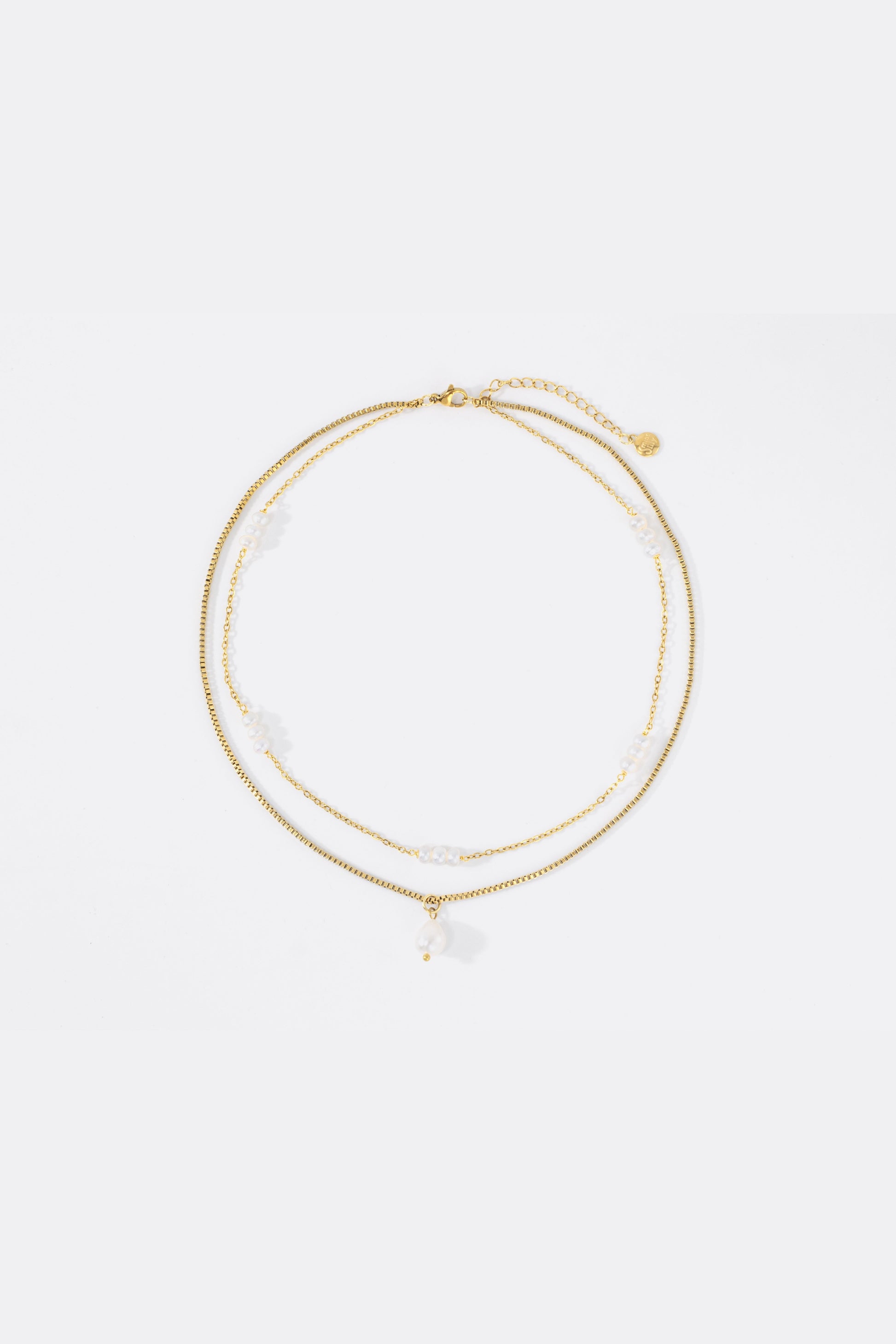 Dainty Layered Pearl Necklace