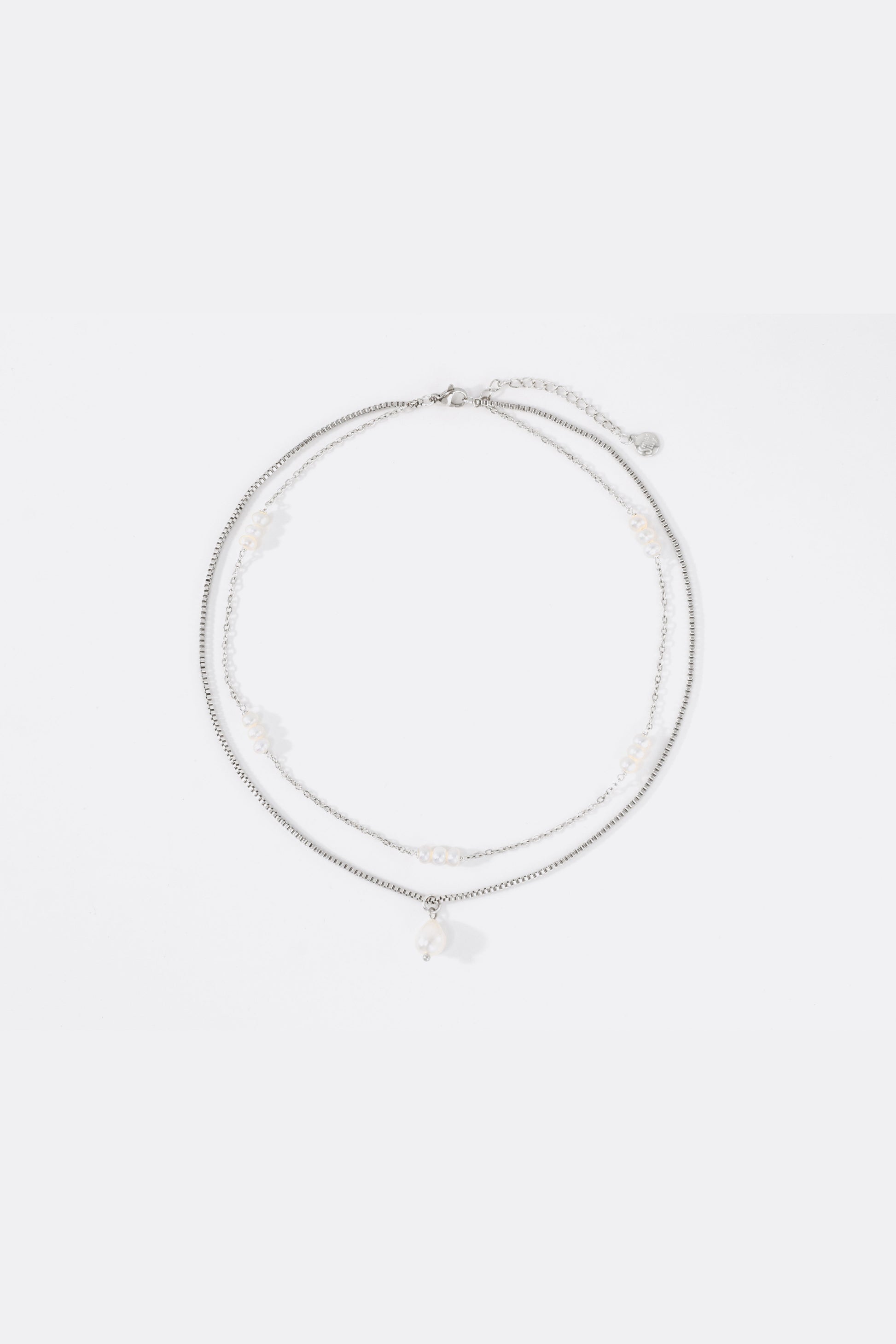 Dainty Layered Pearl Necklace