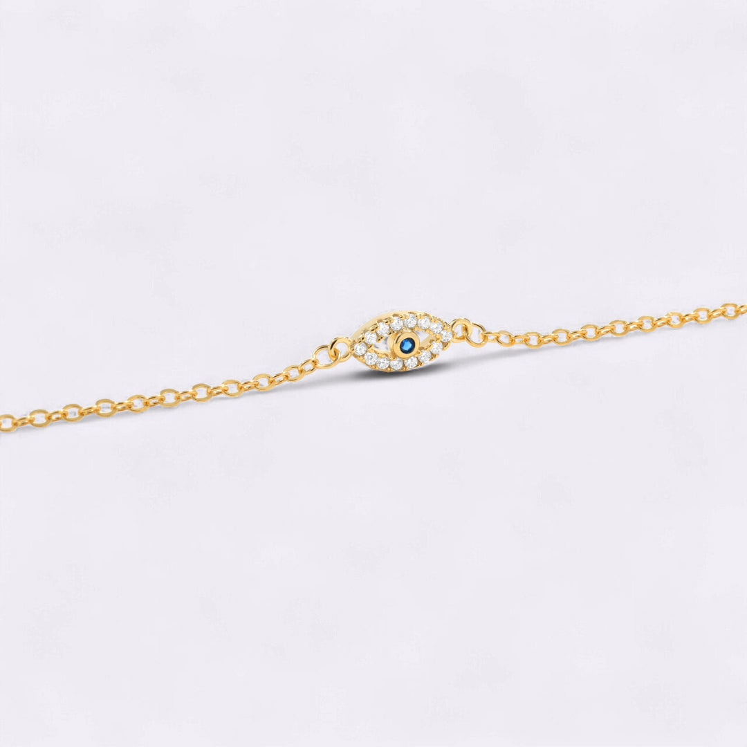 Dainty Evil Eye Charm Bracelet