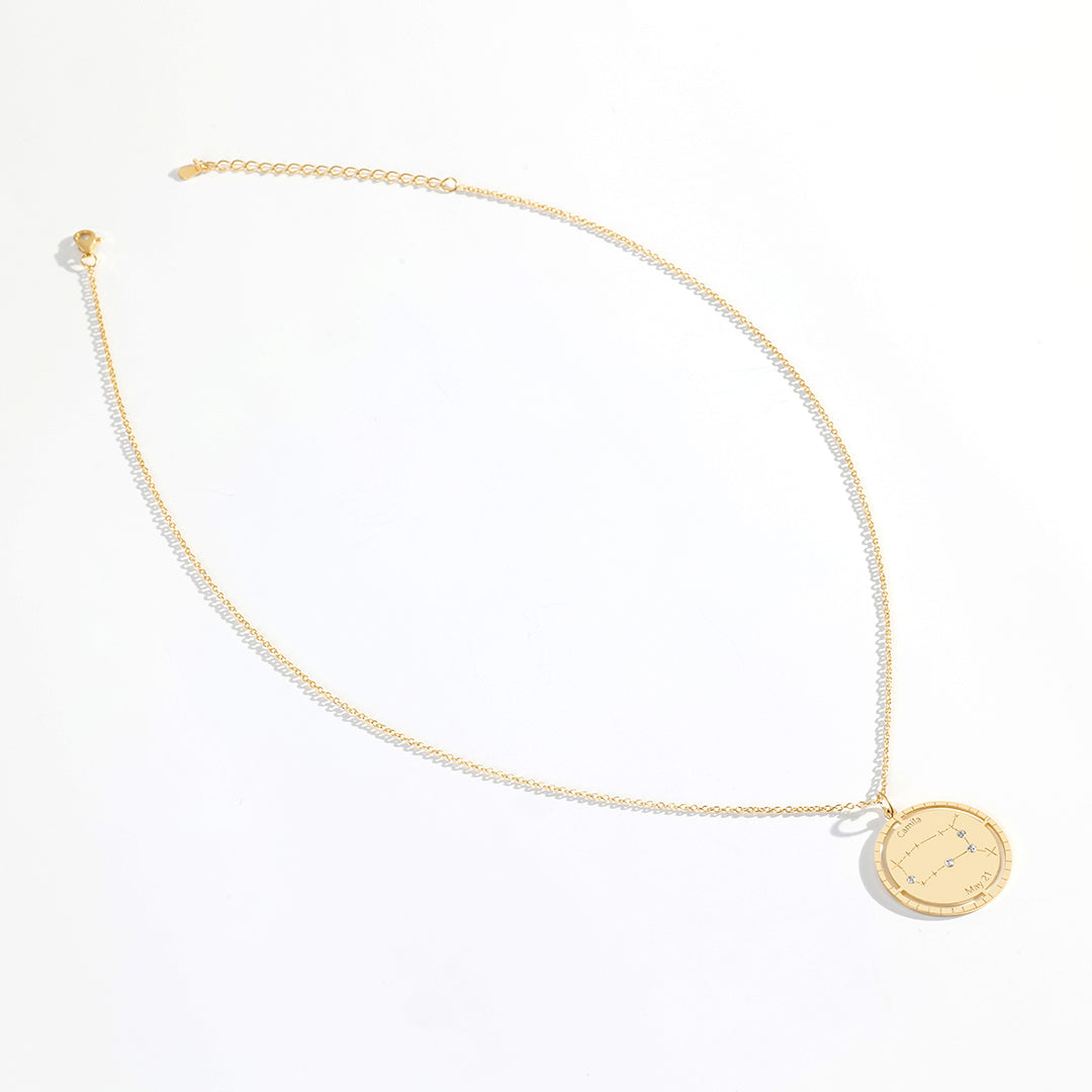 Personalized Constellation Pendant Necklace