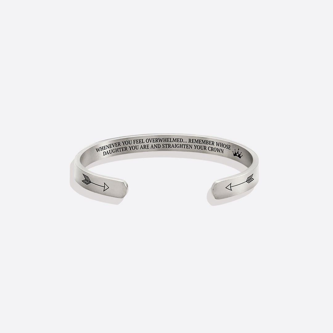Remember Who You Are and Straighten Your Crown Cuff Bracelet