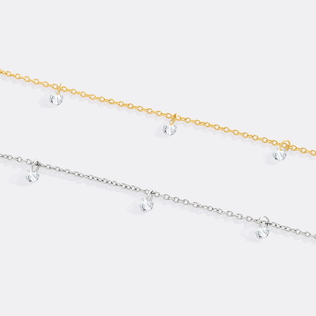 Dainty Diamond Station Bracelet