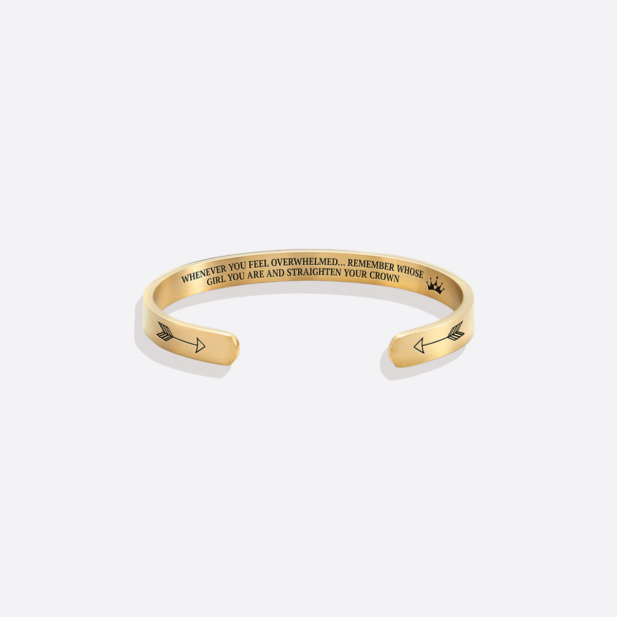 Remember Who You Are and Straighten Your Crown Cuff Bracelet