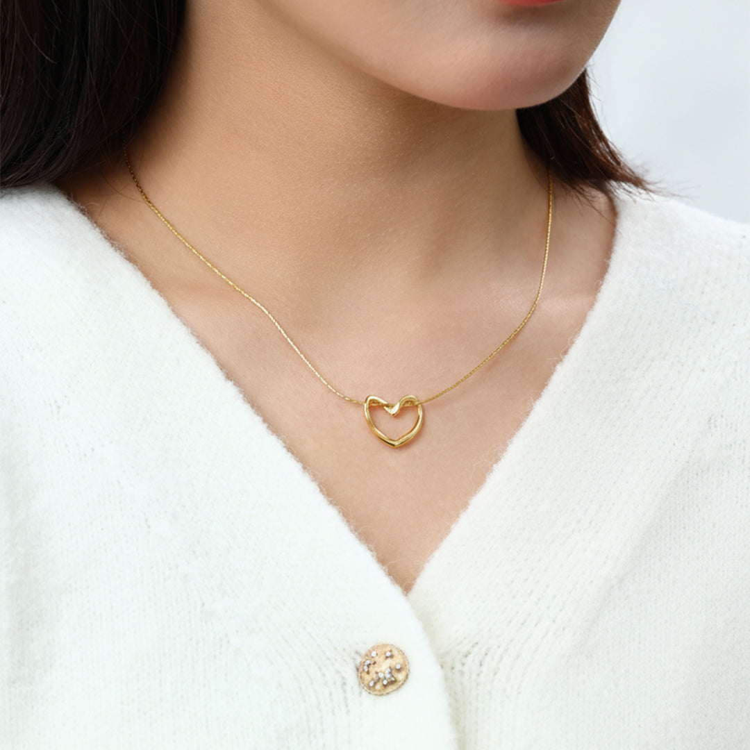 Open Heart Necklace