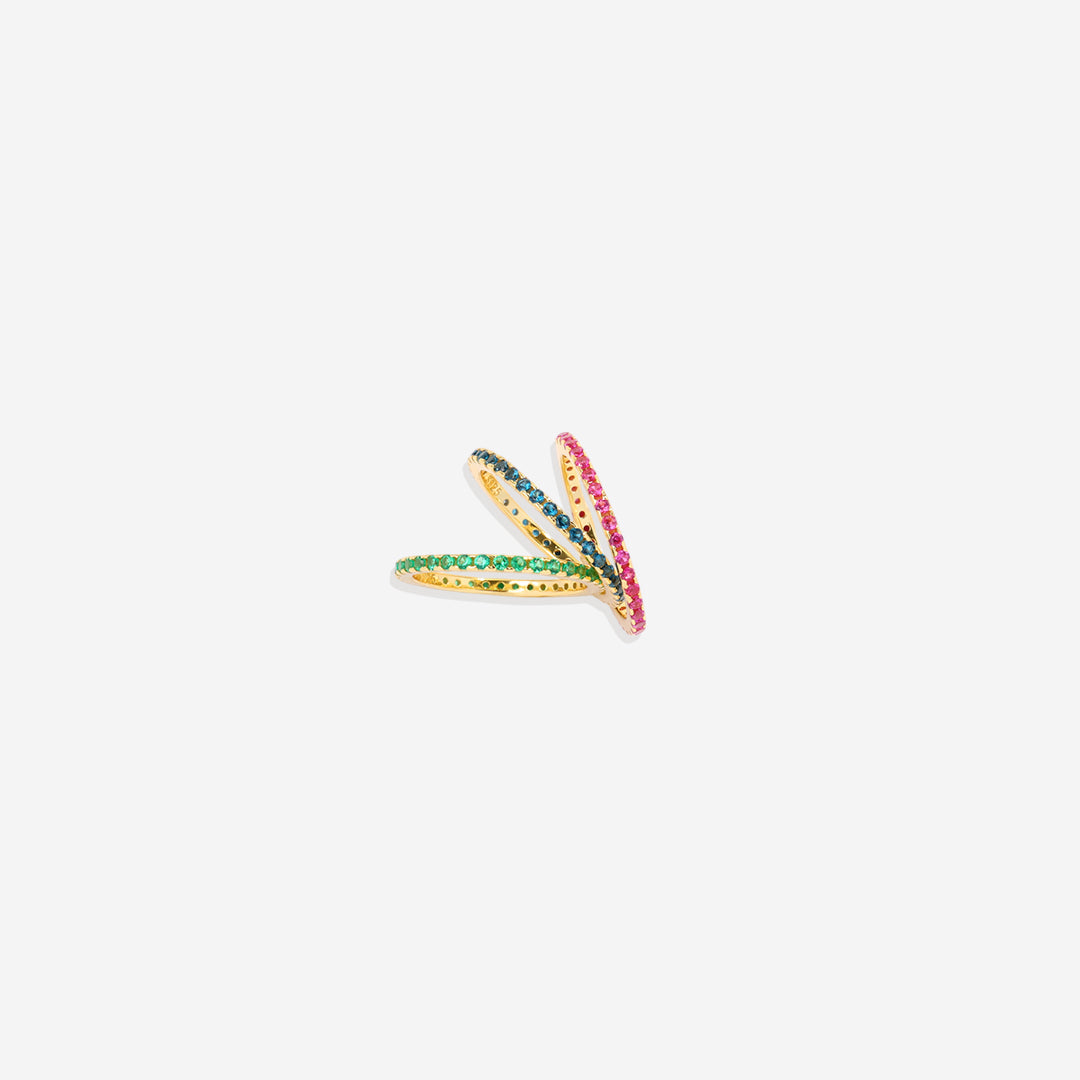June Birthstone Eternity Stacking Ring