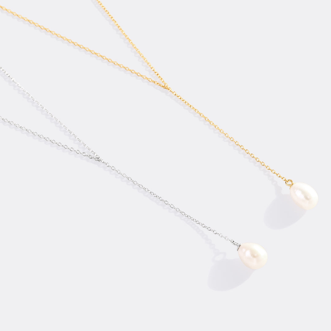 Pearl Lariat Necklace