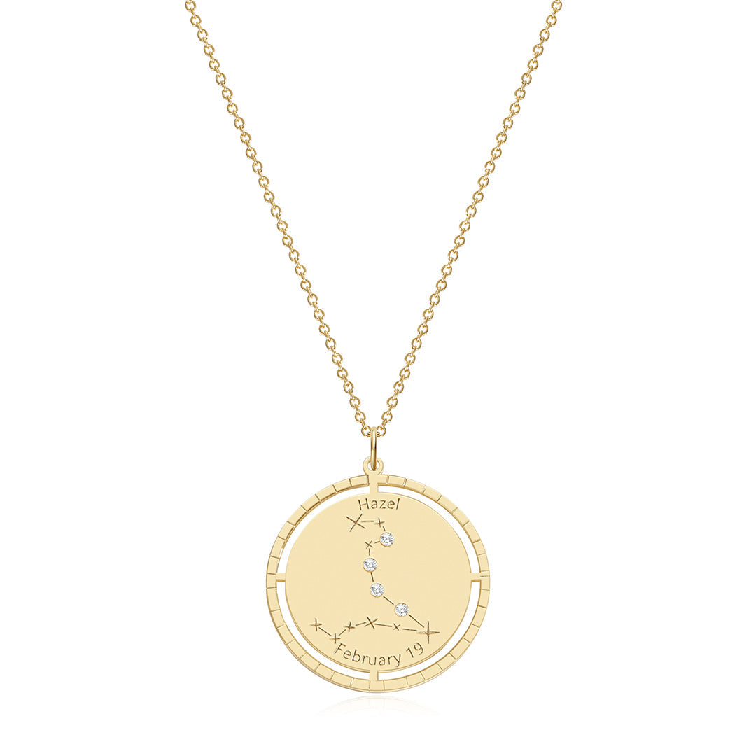 Personalized Constellation Pendant Necklace