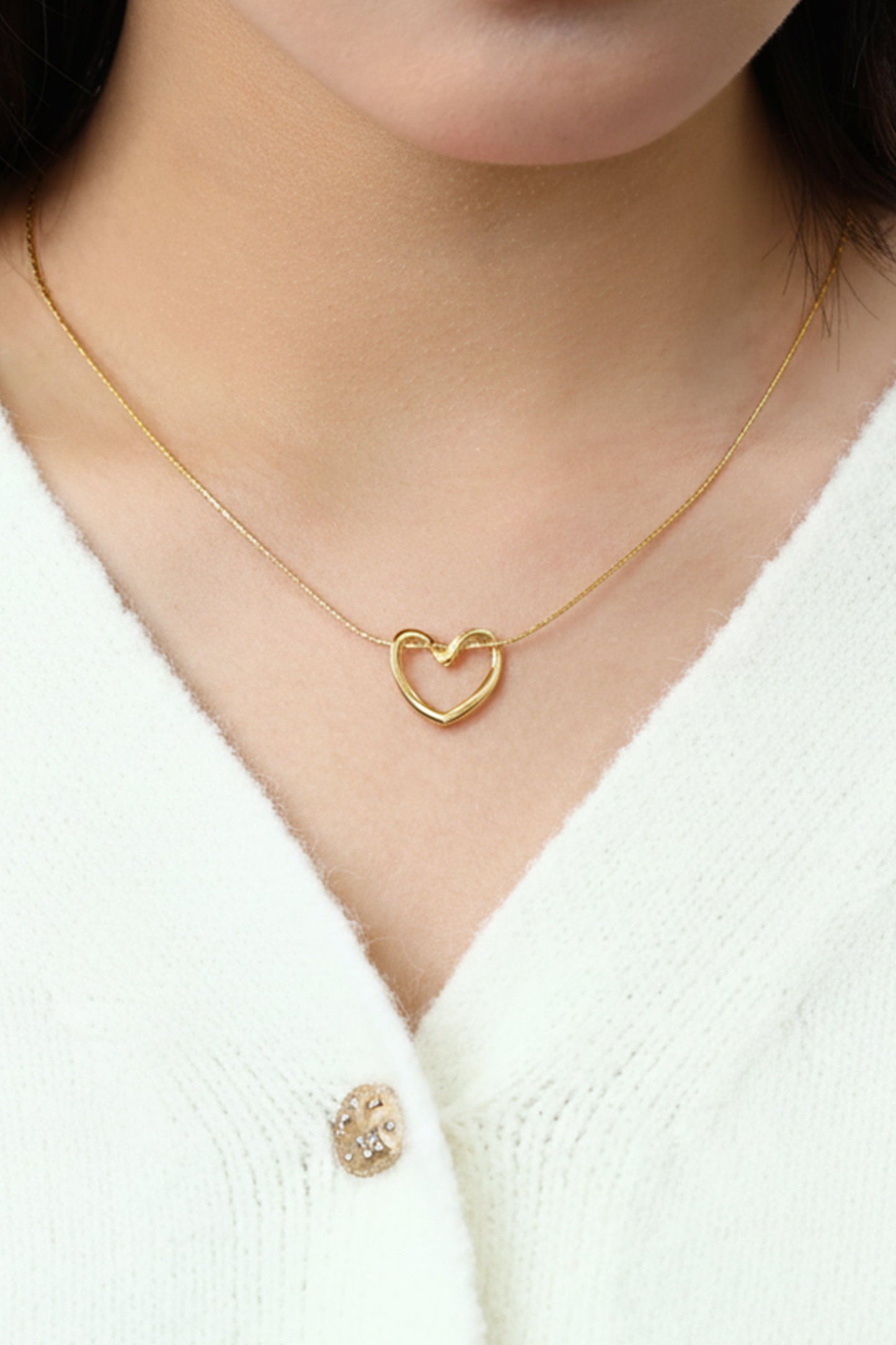 Open Heart Necklace