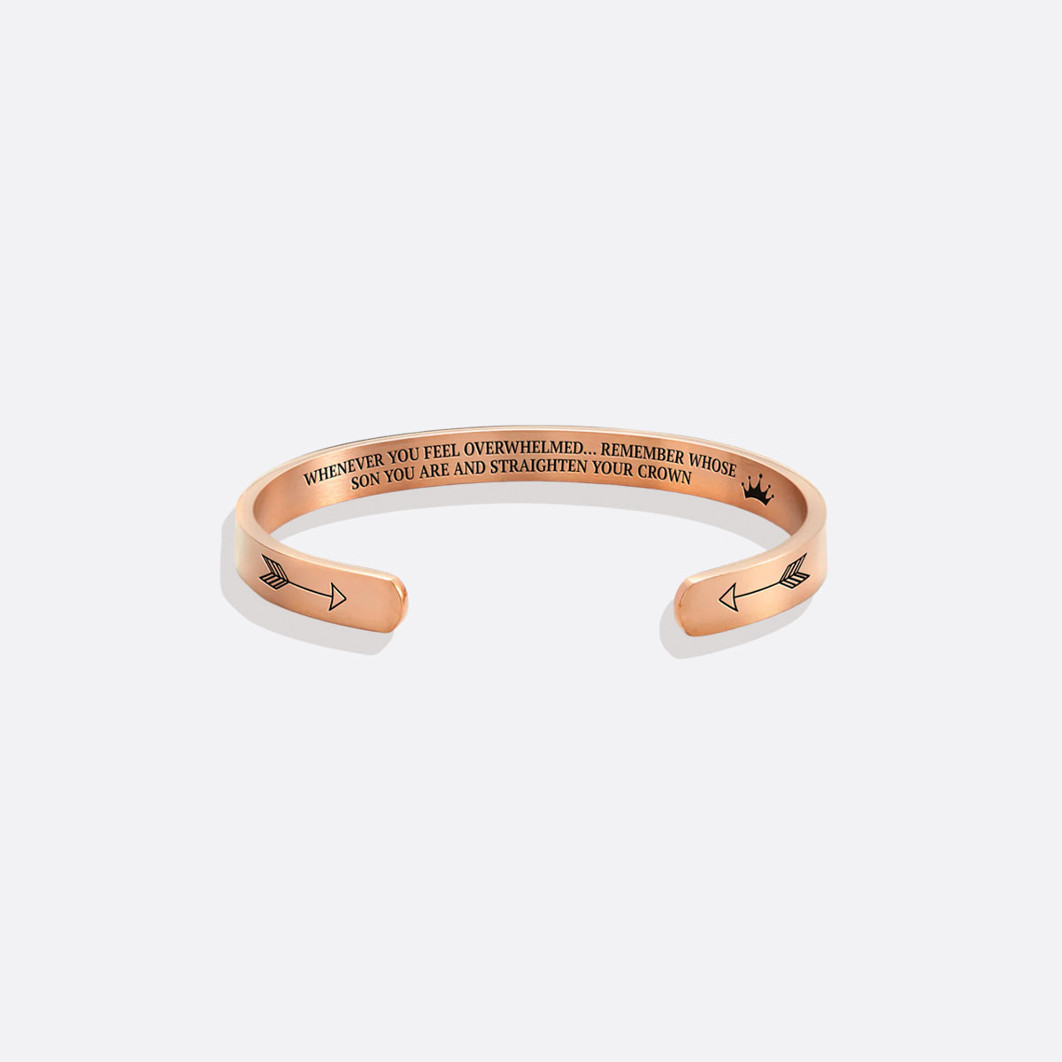 Remember Who You Are and Straighten Your Crown Cuff Bracelet