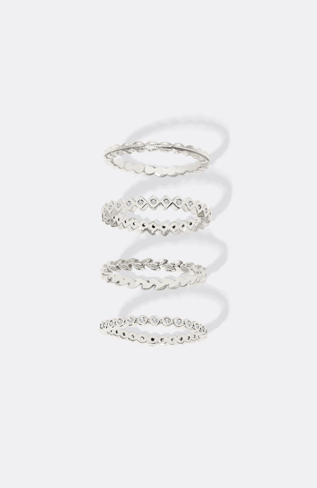 Dainty Gold Mini Ring Set