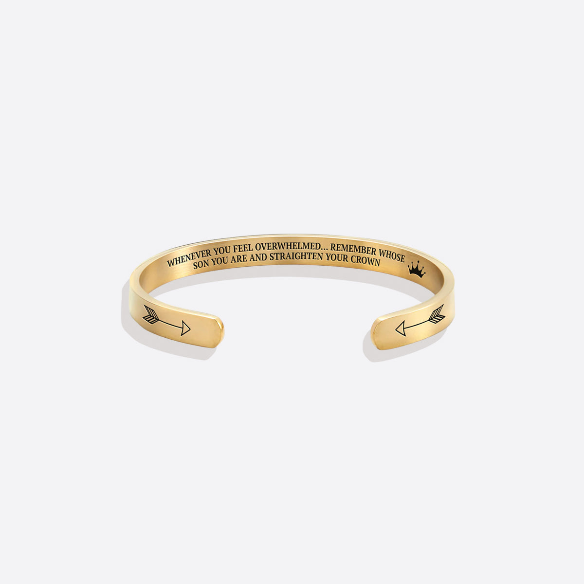 Remember Who You Are and Straighten Your Crown Cuff Bracelet