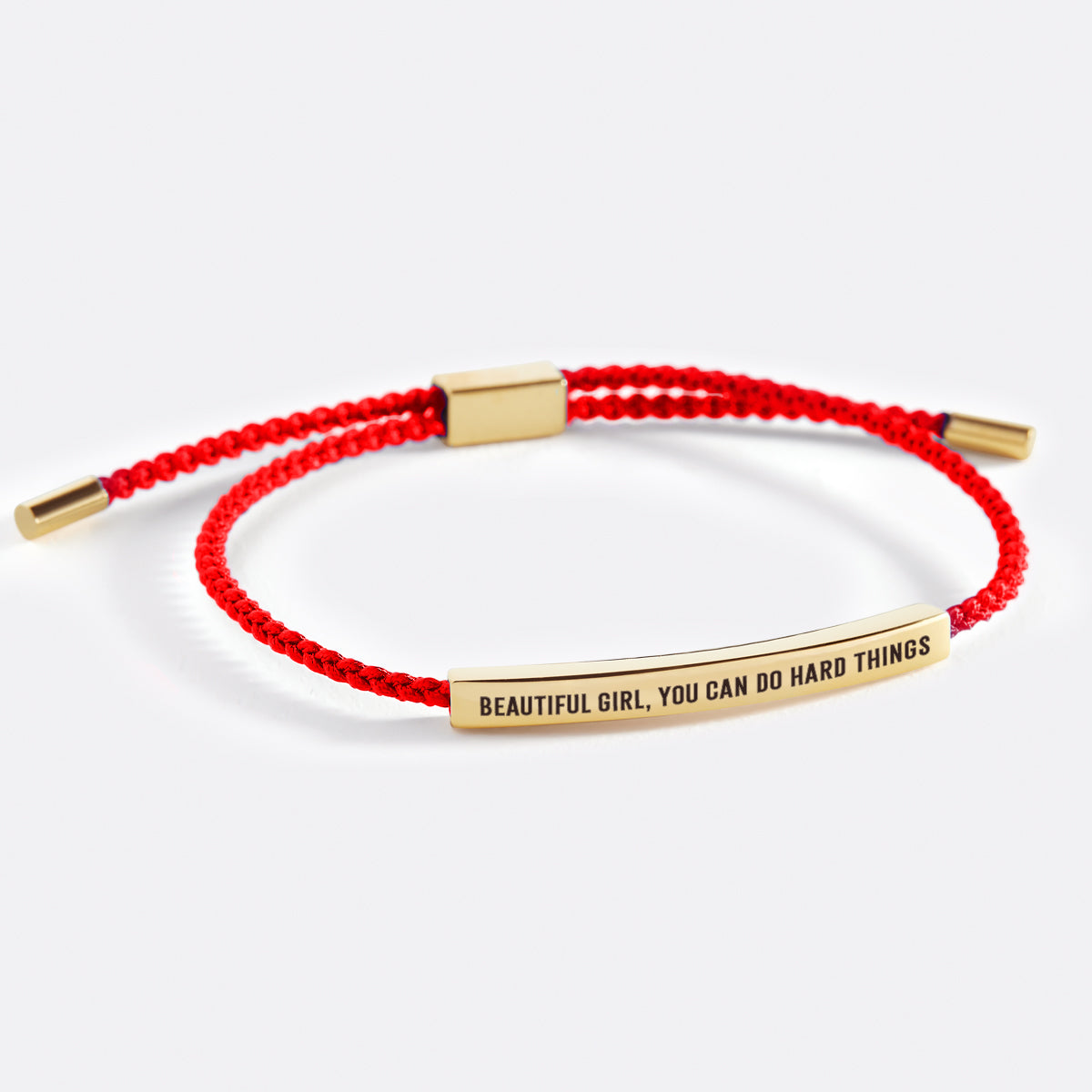 Beautiful Girl, You Can Do Hard Things Inspire Bracelet