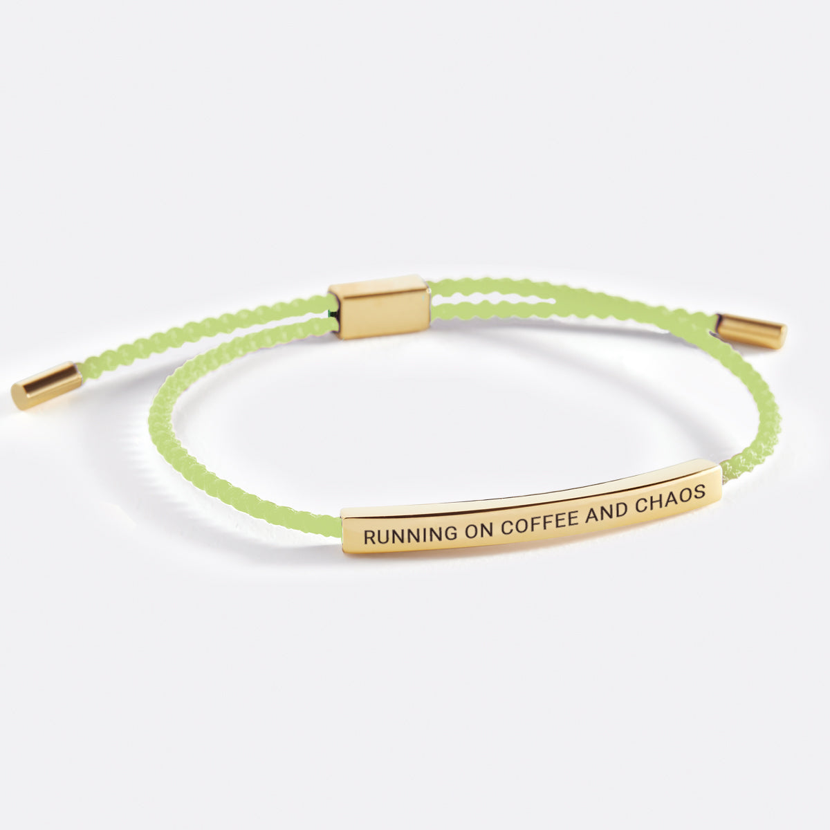 Running on Coffee and Chaos Inspire Bracelet