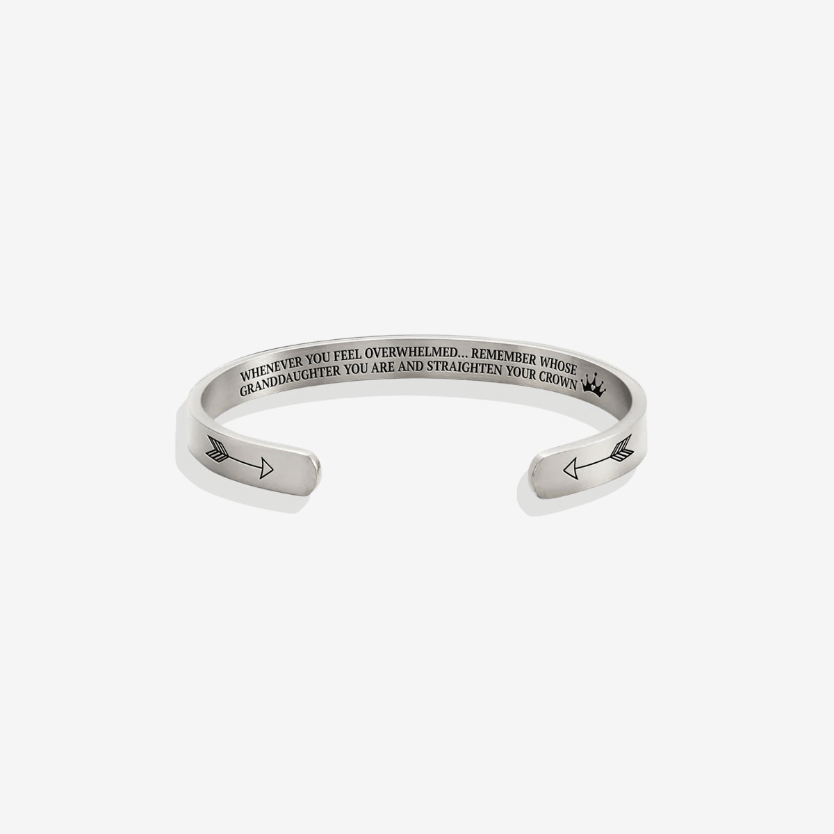 Remember Who You Are and Straighten Your Crown Cuff Bracelet