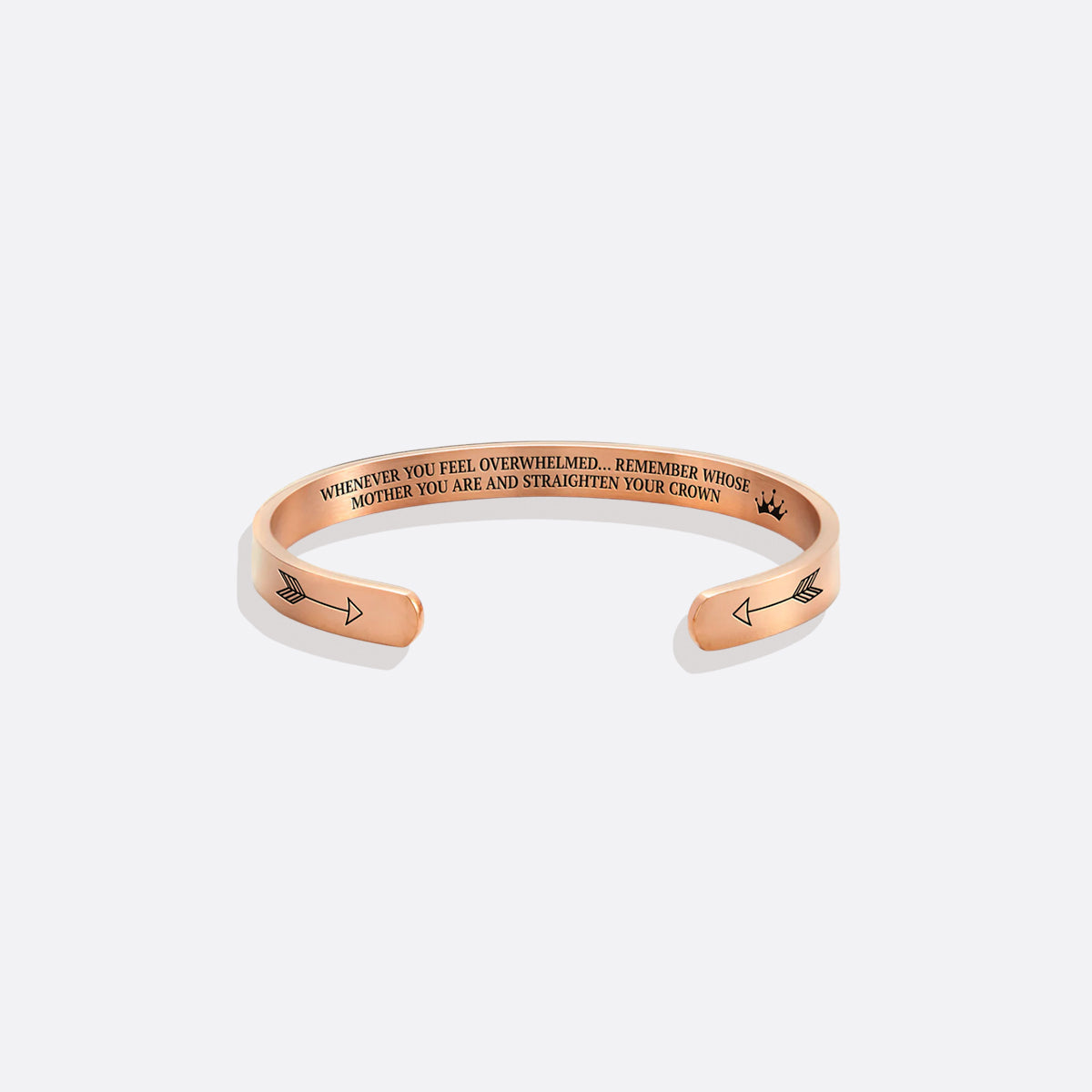 Remember Who You Are and Straighten Your Crown Cuff Bracelet
