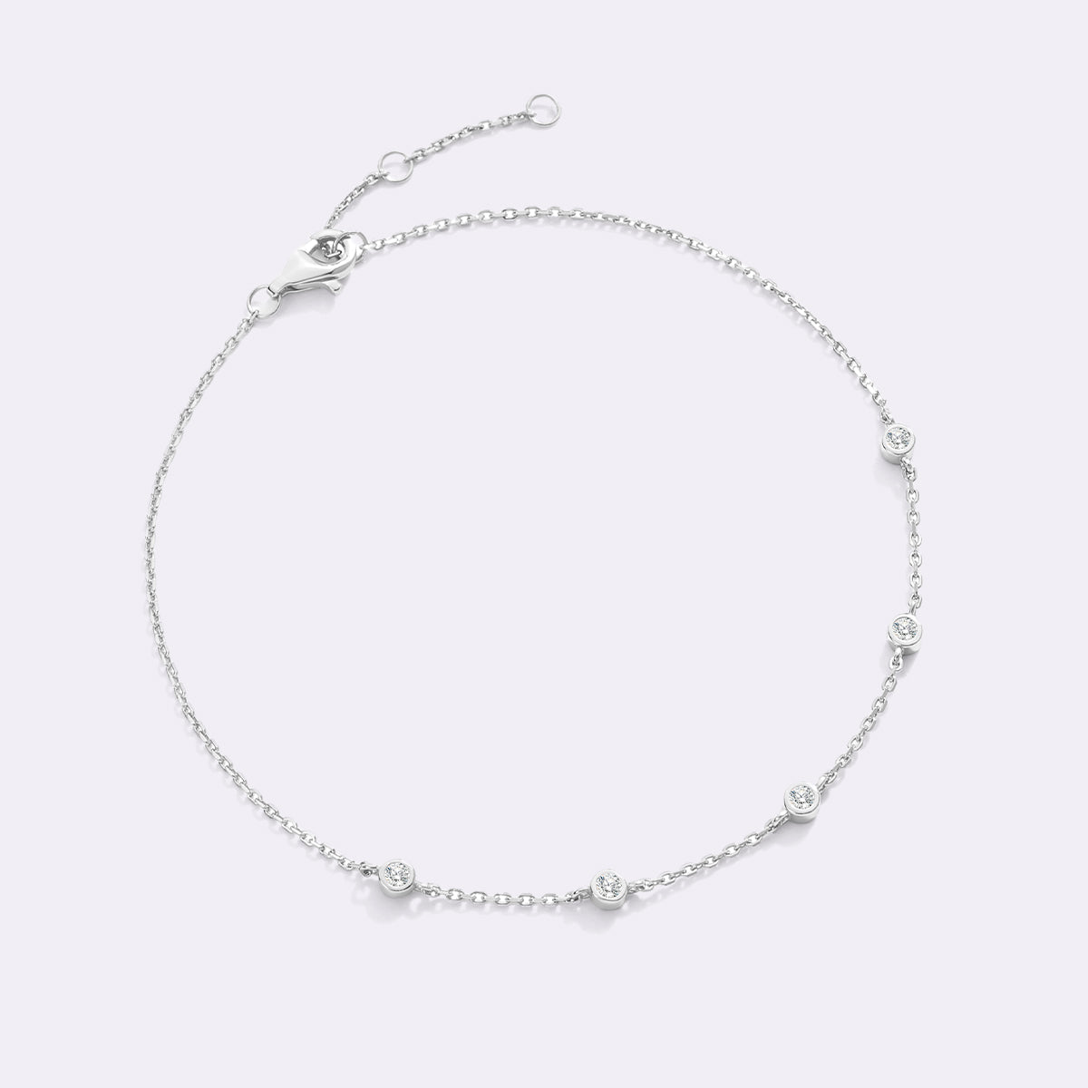 Bezel Set Diamond Bracelet