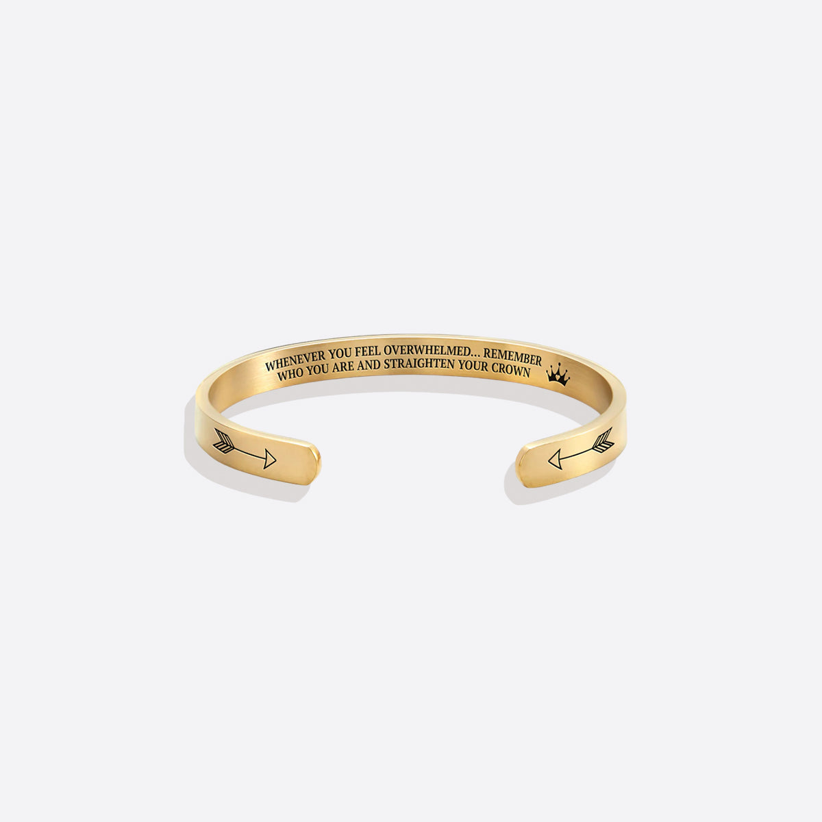 Remember Who You Are and Straighten Your Crown Cuff Bracelet