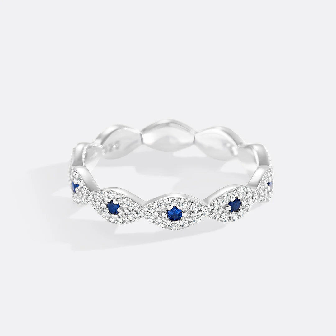 Pave Evil Eye Ring