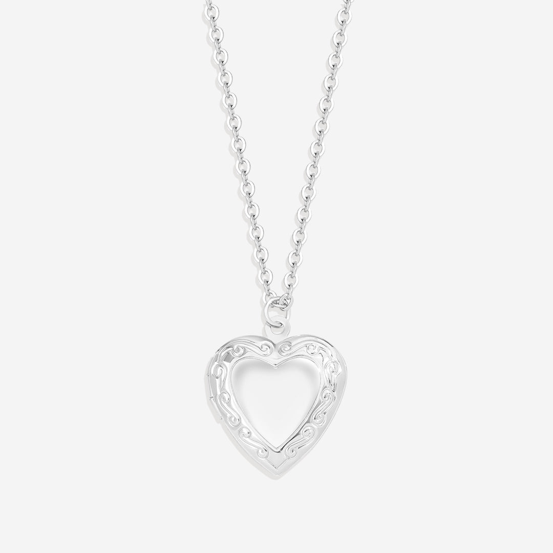 Personalized Heart Locket Necklace
