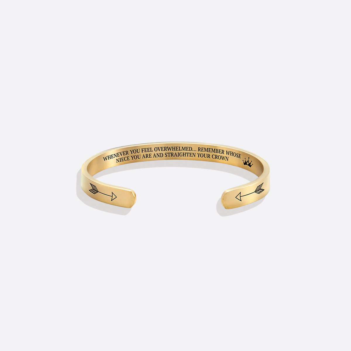 Remember Who You Are and Straighten Your Crown Cuff Bracelet