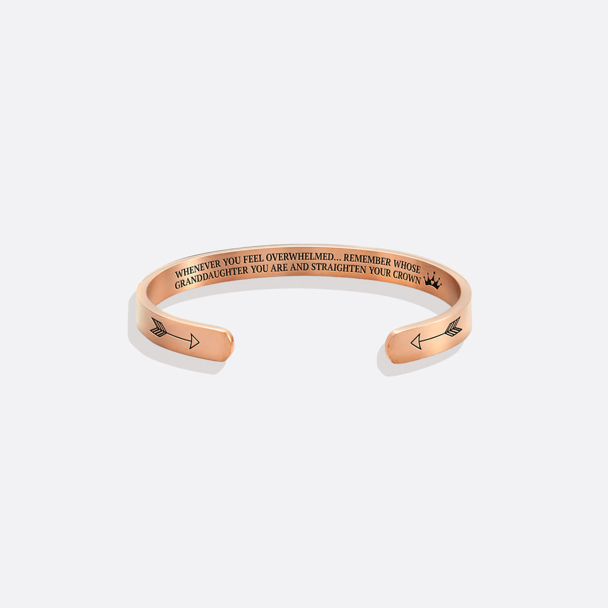 Remember Who You Are and Straighten Your Crown Cuff Bracelet