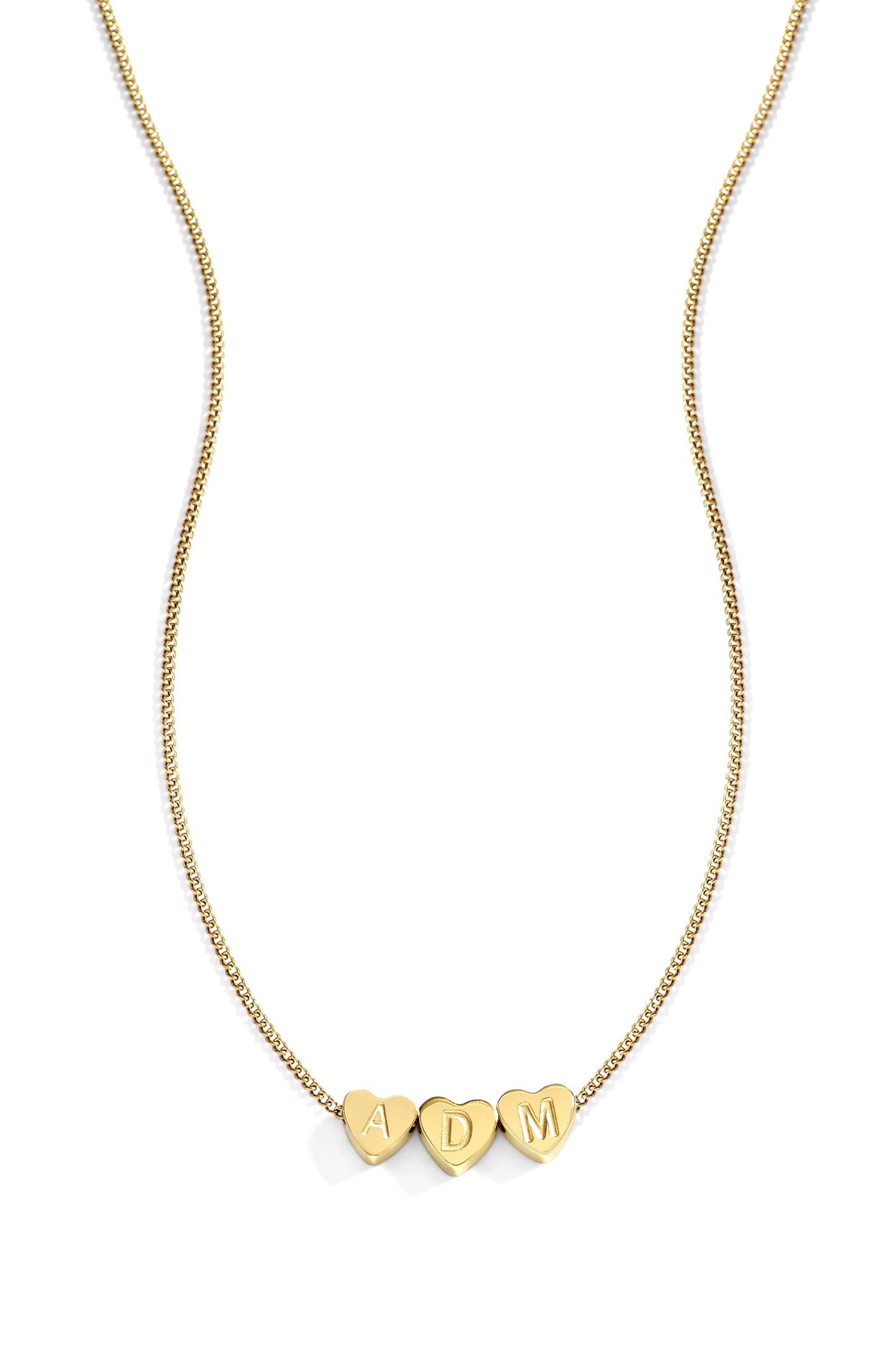 Dainty Heart Stacking Initial Necklace